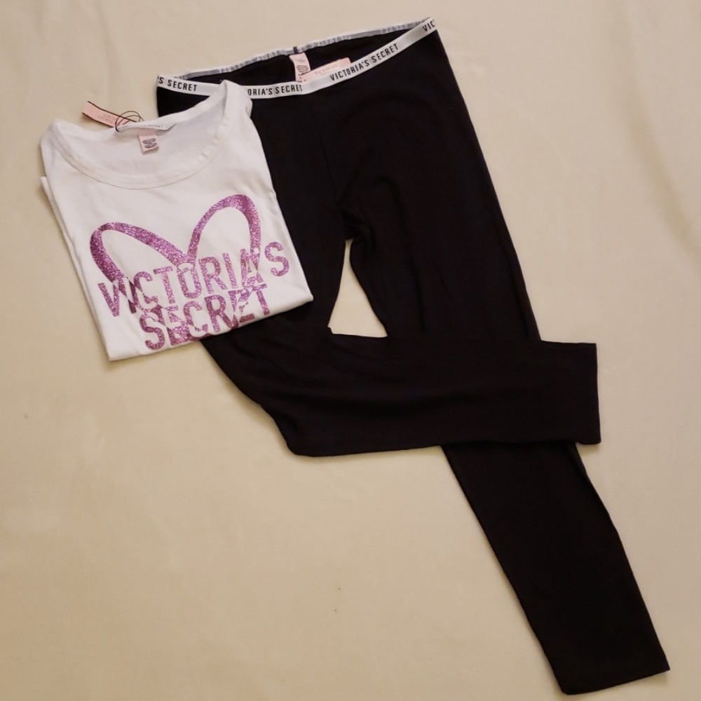 VS pajama set 2 piece logo legging and tee